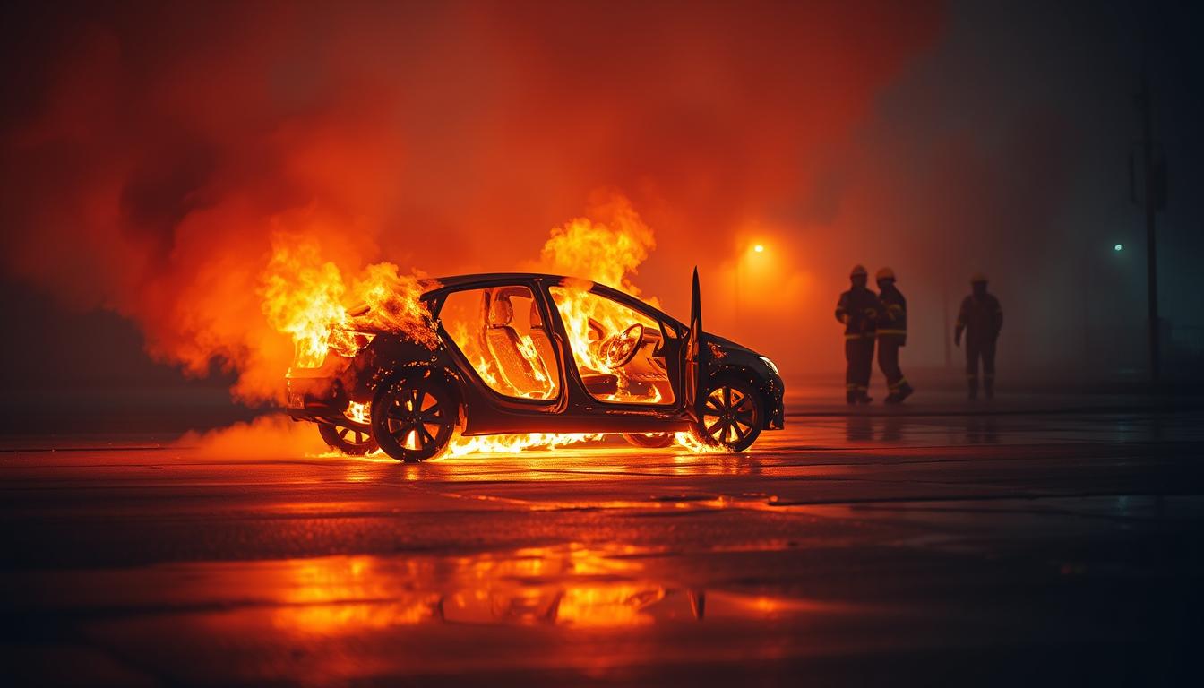 Le auto elettriche prendono fuoco più delle auto a benzina?