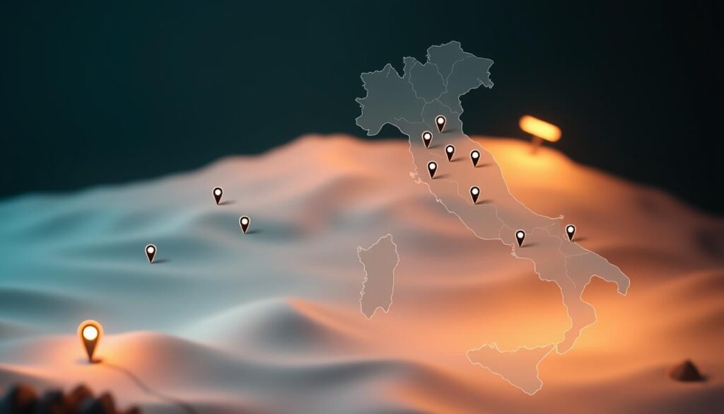 distribuzione geografica punti ricarica elettrica