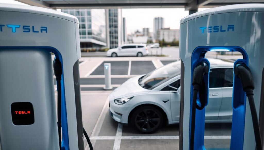 processo ricarica tesla supercharger