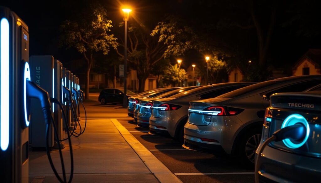 stazione ricarica notturna