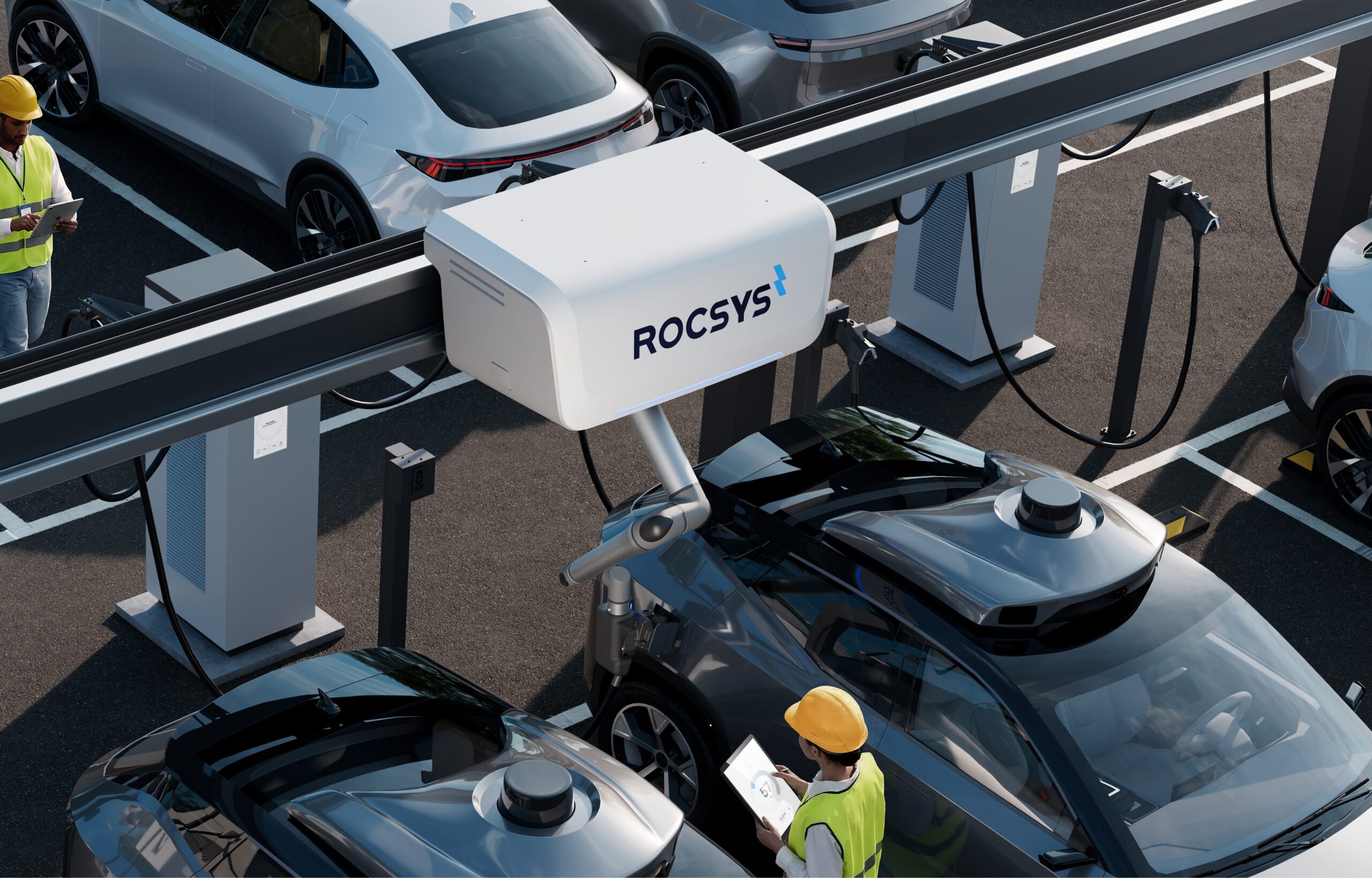 Oltre la colonnina: i robot di ricarica Rocsys e l’integrazione V2G nel 2026